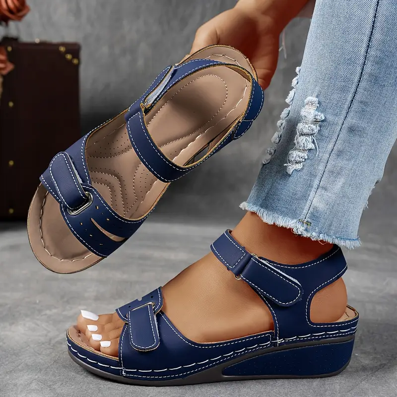 Sandalias de Cuña con Soporte de Arco y Correas Ajustables para Mujer - Imagen 5