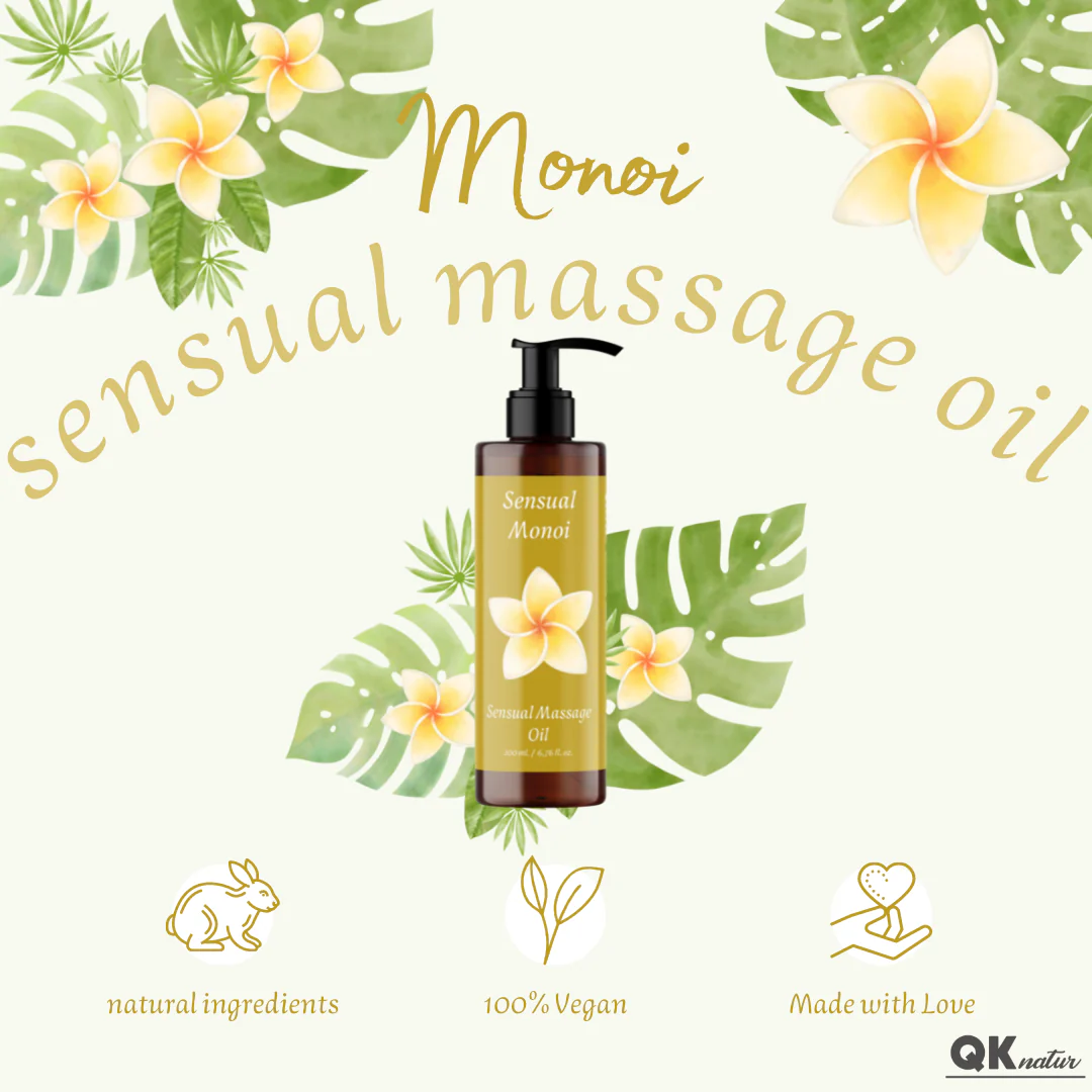 Aceite de Masaje Sensual MONOI. Para masajes 200ml - Imagen 3