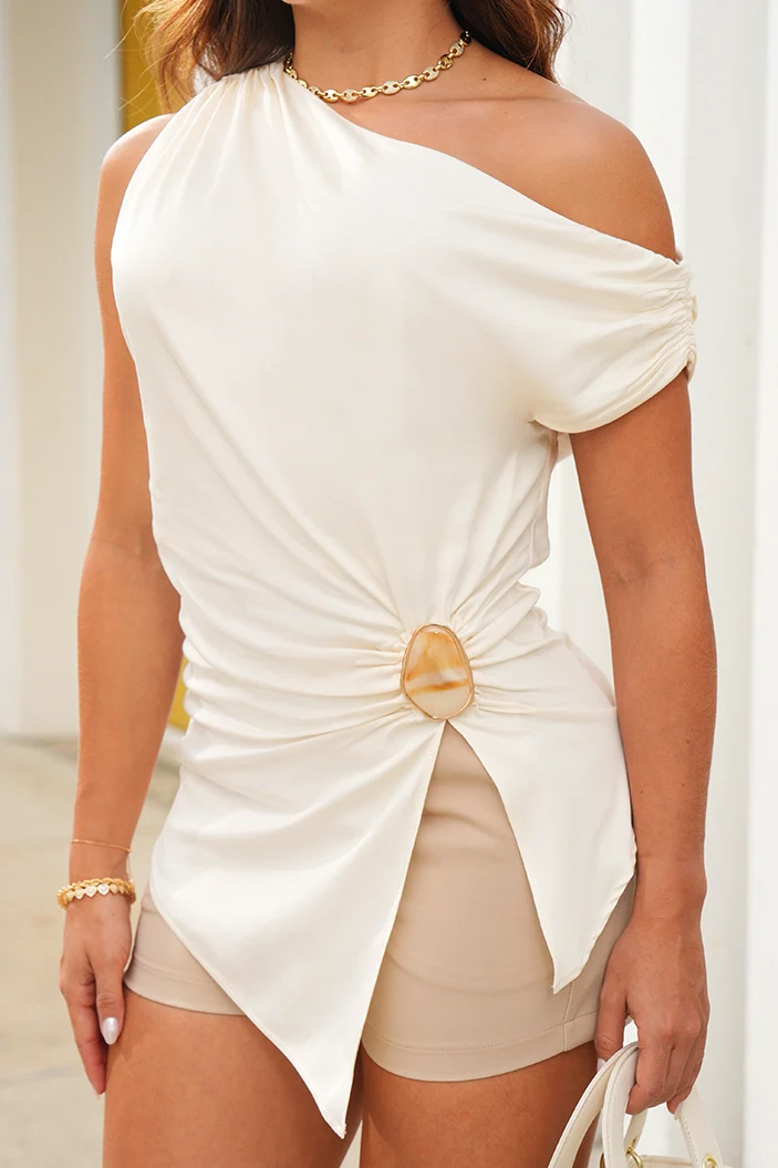 Blusa Larga Solo Hombro DF02567 - Imagen 4